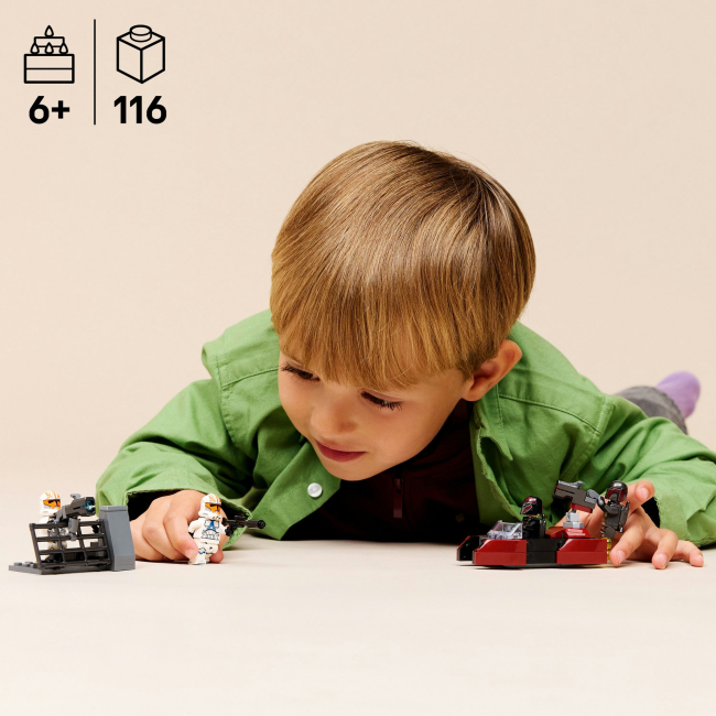 Конструктори LEGO - Конструктор LEGO Star Wars Бойовий комплект «Облога Мандалора» (75449)#4