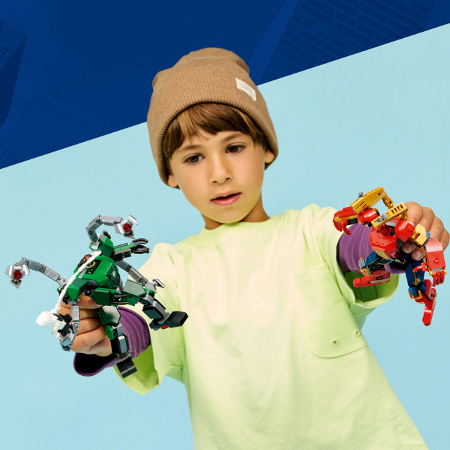 Конструктори LEGO - Конструктор LEGO Marvel Битва роботів: Людина-павук vs. Доктор Восьминог (76338)#6