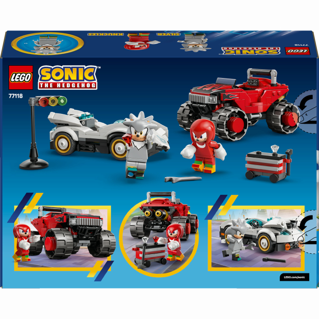 Конструктори LEGO - Конструктор LEGO Sonic the Hedgehog Автомобіль Сільвера vs. монстр вантажівки Наклза (77118)#3
