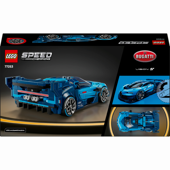Конструкторы LEGO - Конструктор LEGO Speed Champions Спортивный автомобиль Bugatti Vision Gran Turismo Hyper (77253)#3