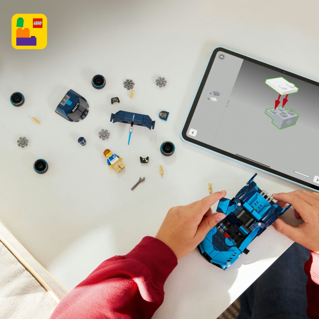 Конструкторы LEGO - Конструктор LEGO Speed Champions Спортивный автомобиль Bugatti Vision Gran Turismo Hyper (77253)#7