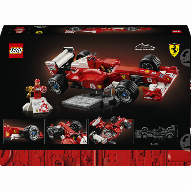 Конструктори LEGO - Конструктор LEGO Icons Ferrari F2004 and Michael Schumacher (11375)#3
