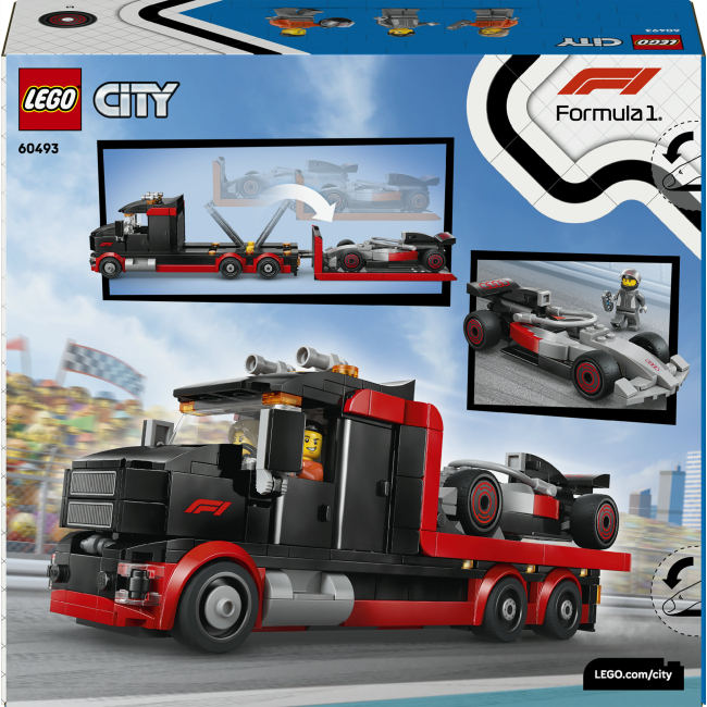 Конструктори LEGO - Конструктор LEGO City F1 Display Truck with Audi F1 Race Car (60493)#3