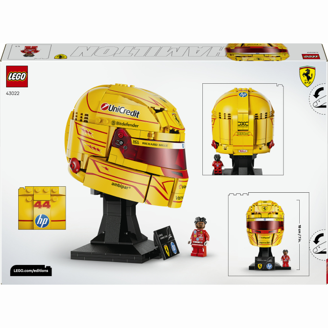 Конструктори LEGO - Конструктор LEGO Editions Scuderia Ferrari HP Lewis Hamilton Helmet (43022)#3