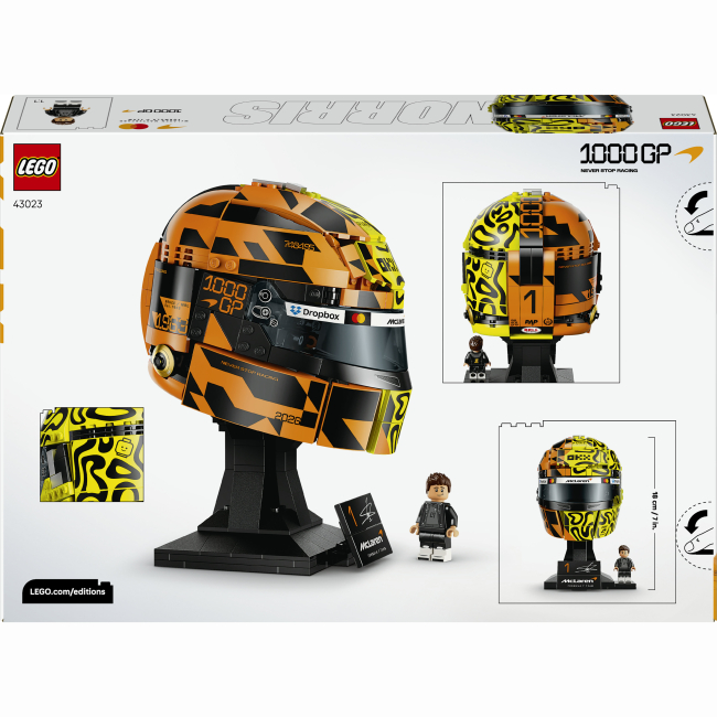 Конструкторы LEGO - Конструктор Lego Editions Formula 1 McLaren Mastercard F1 Team Lando Norris Helmet (43023)#3