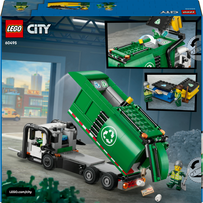 Конструктори LEGO - Конструктор LEGO City Сміттєпереробна вантажівка (60495)#3