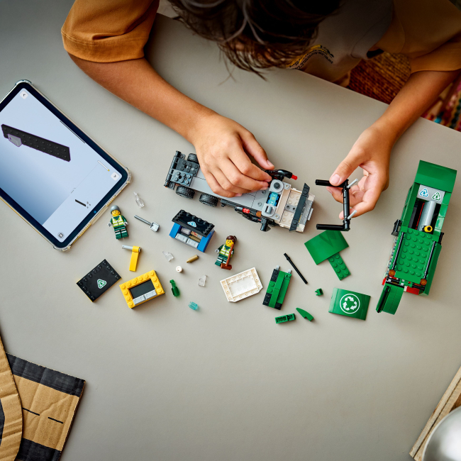 Конструктори LEGO - Конструктор LEGO City Сміттєпереробна вантажівка (60495)#9