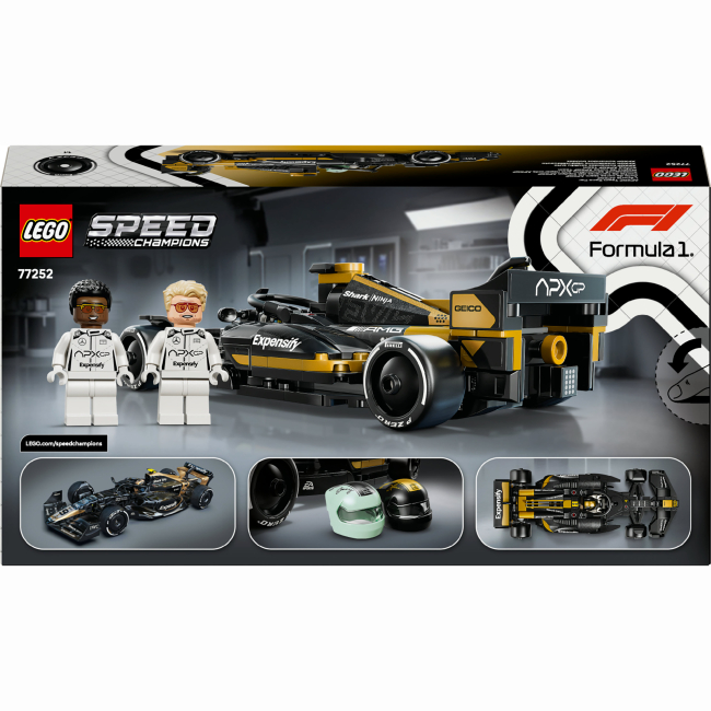 Конструкторы LEGO - Конструктор LEGO Speed Champions Командный автомобиль для гонки APXGP с «F1: фильм» (77252)#3