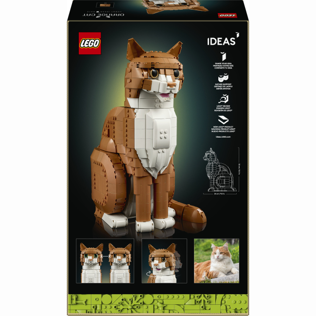 Конструктори LEGO - Конструктор LEGO Ideas Помаранчевий кіт (21376)#3