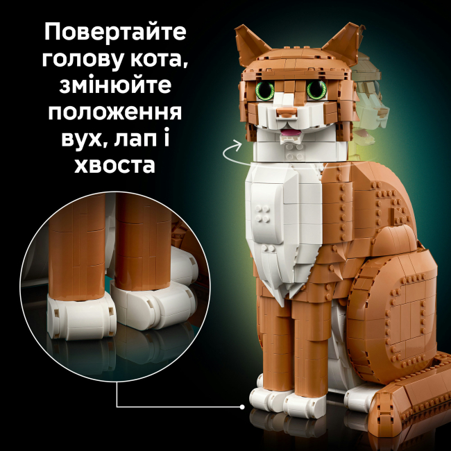 Конструктори LEGO - Конструктор LEGO Ideas Помаранчевий кіт (21376)#6