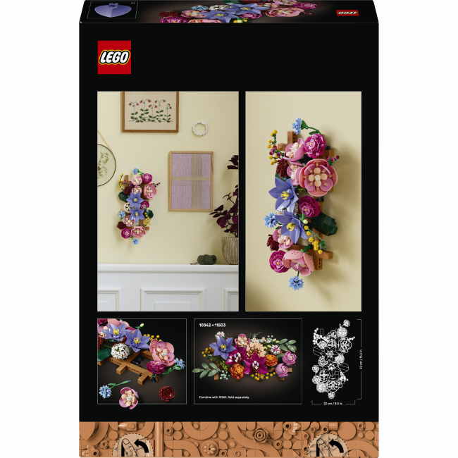 Конструкторы LEGO - Конструктор LEGO Botanicals Цветочная стена (11503)#3