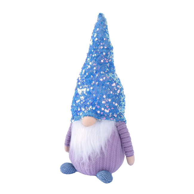 Персонажі мультфільмів - ​​М'яка іграшка Novogod'ko Гном хлопчик блакитна паєтка 40 см (974637)#3