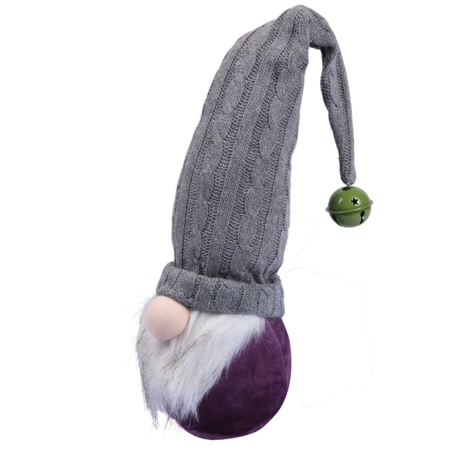 Персонажі мультфільмів - ​​М'яка іграшка Novogod'ko Гном із дзвіночком на ковпаку 45 см (974629)#2