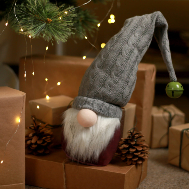 Персонажі мультфільмів - ​​М'яка іграшка Novogod'ko Гном із дзвіночком на ковпаку 45 см (974629)#5