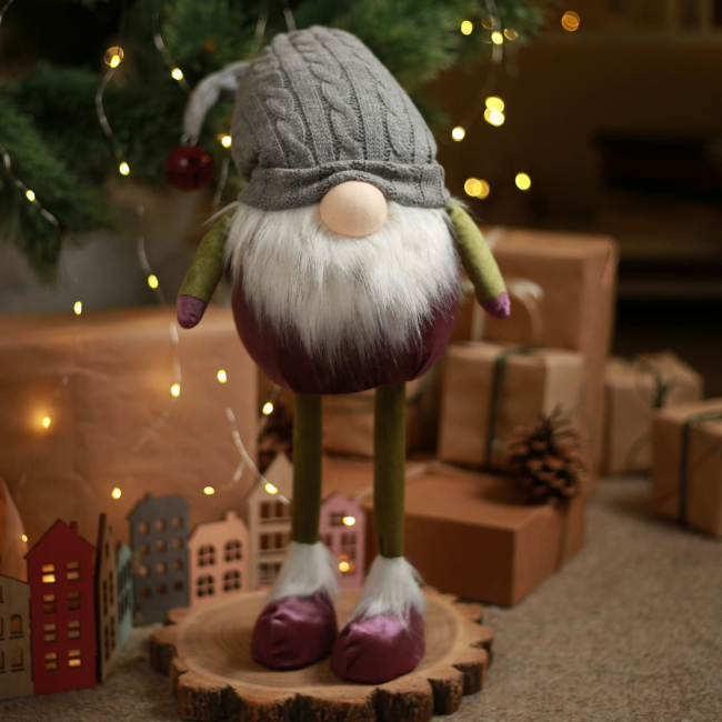 Персонажі мультфільмів - ​​М'яка іграшка Novogod'ko Гном із дзвіночком на ковпаку 65 см (974628)#5