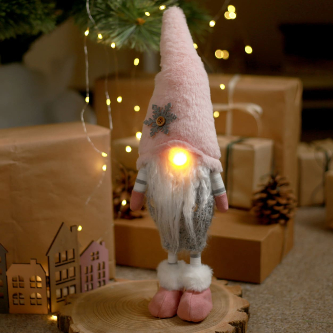 Персонажі мультфільмів - ​​М'яка іграшка Novogod'ko Гном у рожевому ковпаку 45 см (974632)#8