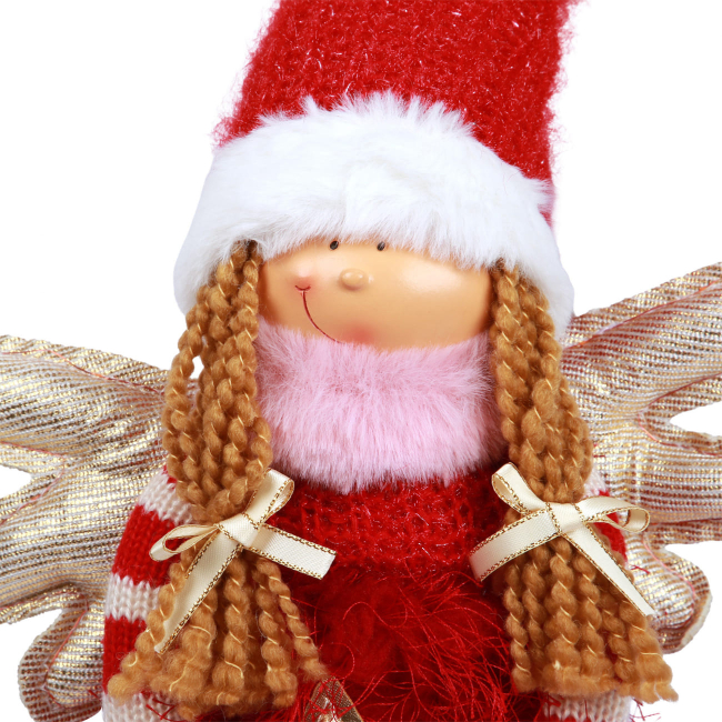 Персонажі мультфільмів - ​​М'яка іграшка Novogod'ko Дівчинка Янгол у червоному 58 см (974640)#3