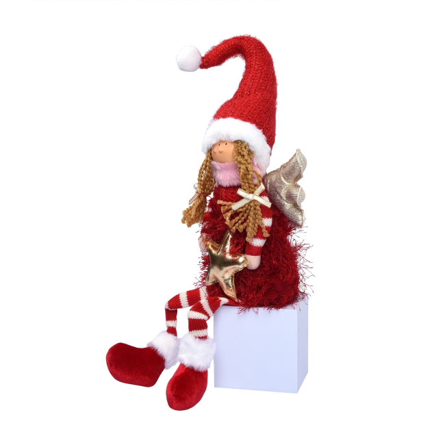 Персонажі мультфільмів - ​​М'яка іграшка Novogod'ko Дівчинка Янгол у червоному 58 см (974639)#2