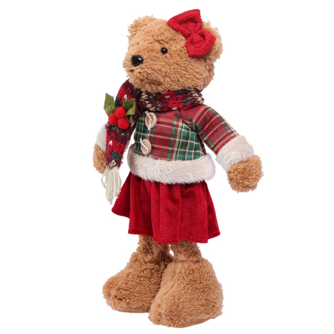 М'які тварини - ​​М'яка іграшка Yes! Fun Ведмедик дівчинка 35 см (974932)#2