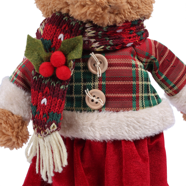 М'які тварини - ​​М'яка іграшка Yes! Fun Ведмедик дівчинка 35 см (974932)#4