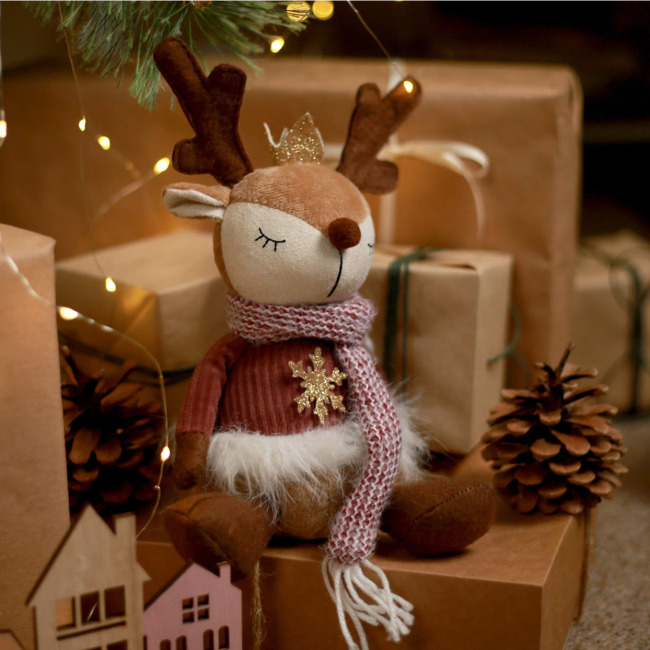 М'які тварини - ​​М'яка іграшка Yes! Fun Олень з короною 30 см (974929)#6