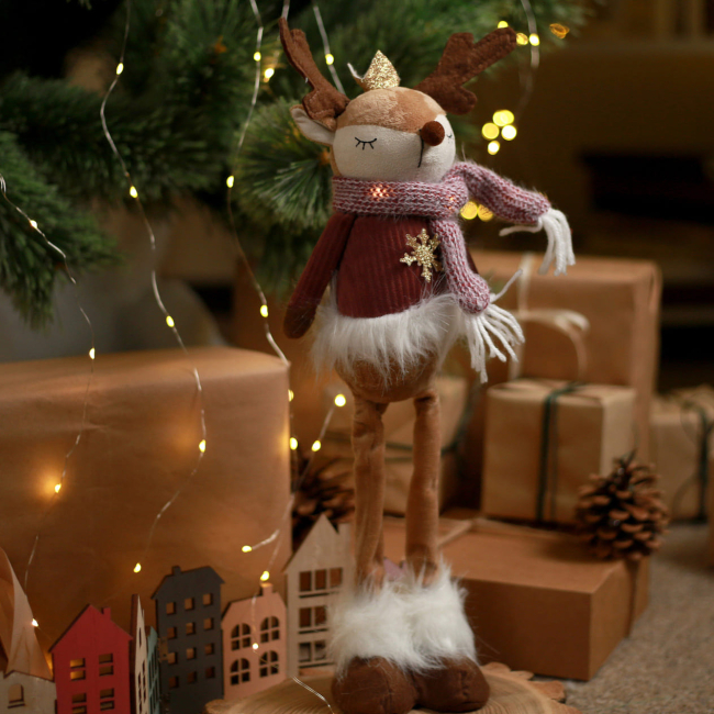М'які тварини - ​​М'яка іграшка Yes! Fun Олень з короною 45 см (974928)#6