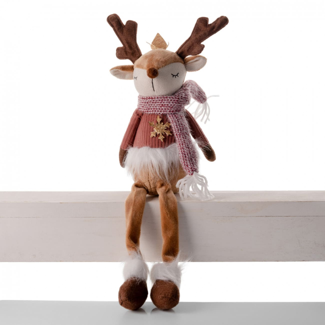 М'які тварини - ​М'яка іграшка Yes! Fun Олень з короною 45 см (974930)#3