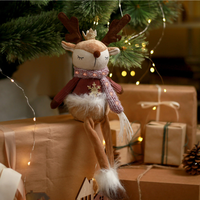 М'які тварини - ​М'яка іграшка Yes! Fun Олень з короною 45 см (974930)#6