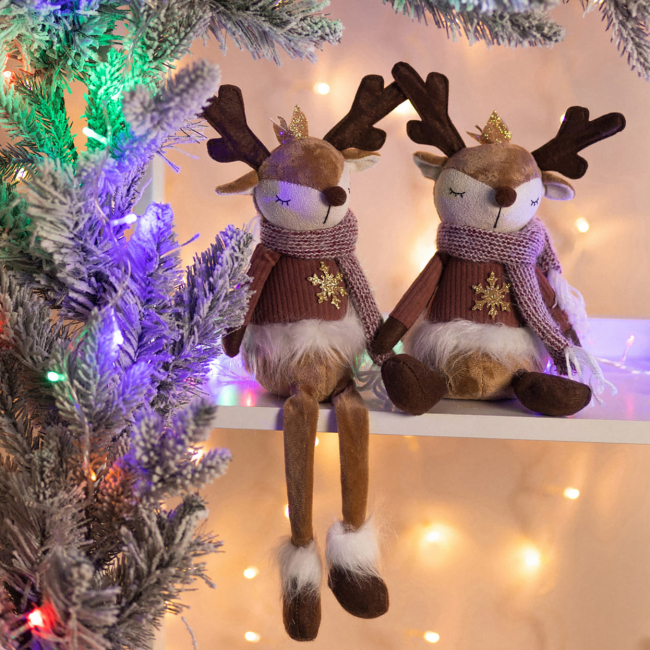 М'які тварини - ​М'яка іграшка Yes! Fun Олень з короною 45 см (974930)#7