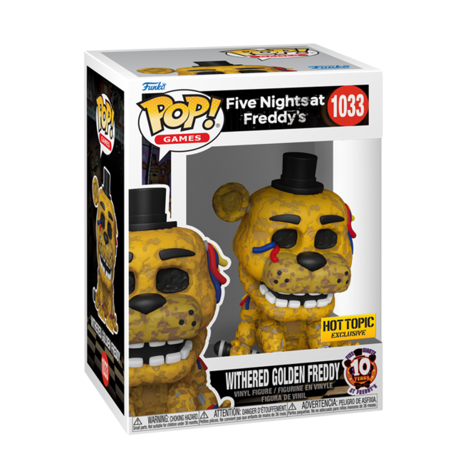 Фігурки персонажів - Фігурка Funko Pop Five nights at Freddy's Поламаний золотий Фредді (83091)#2