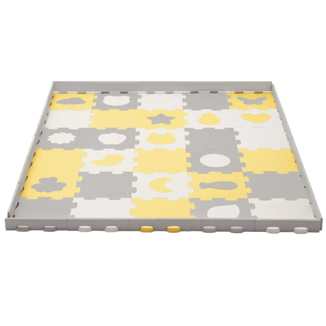 Розвивальні килимки - Килимок-пазл Kinderkraft Luno Shapes Yellow (KPLUSH00YEL0000)#2