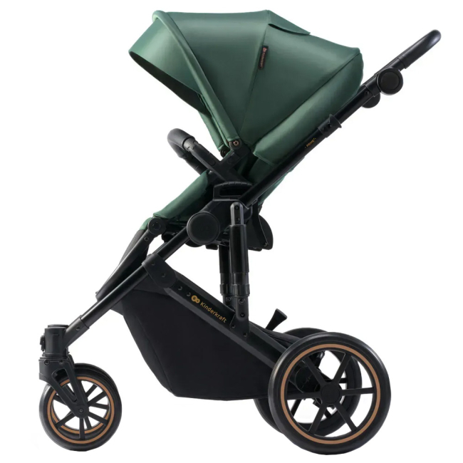 Коляски - Универсальная коляска Kinderkraft Prime 2 Dark Green 2 в 1 (KSPRIM02GRE2000)#2