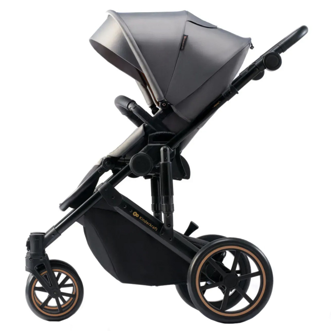 Коляски - Универсальная коляска Kinderkraft Prime 2 Shadow Grey 2 в 1 (KSPRIM02GRY2000)#2