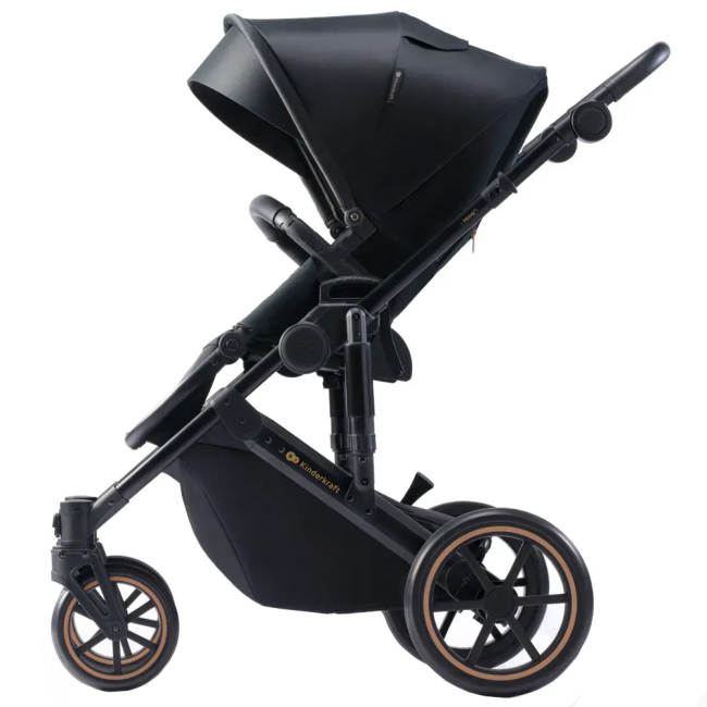 Коляски - Универсальная коляска Kinderkraft Prime 2 Venezian Black 2 в 1 (KSPRIM02BLK2000)#2