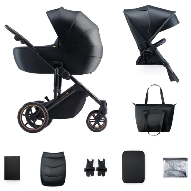 Коляски - Универсальная коляска Kinderkraft Prime 2 Venezian Black 2 в 1 (KSPRIM02BLK2000)#4