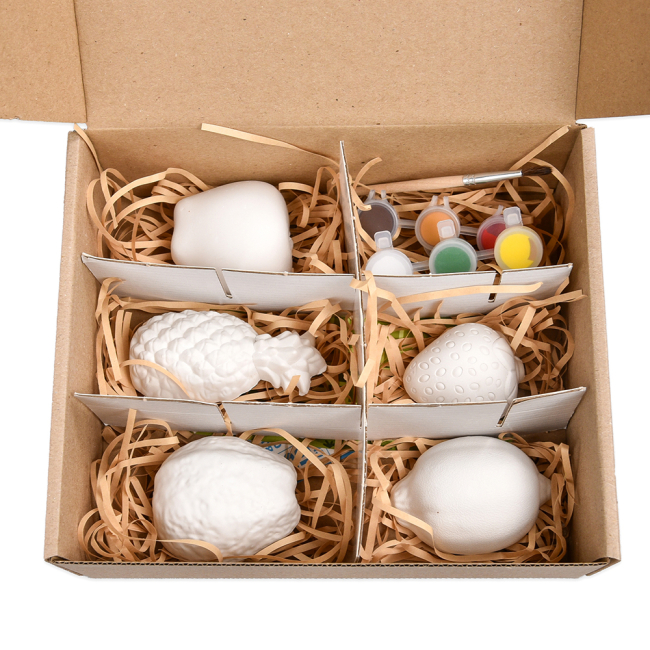 Набори для творчості - Набір для творчості Strateg Гіпсова розмальовка Розфарбуй фрукти (30989)#4