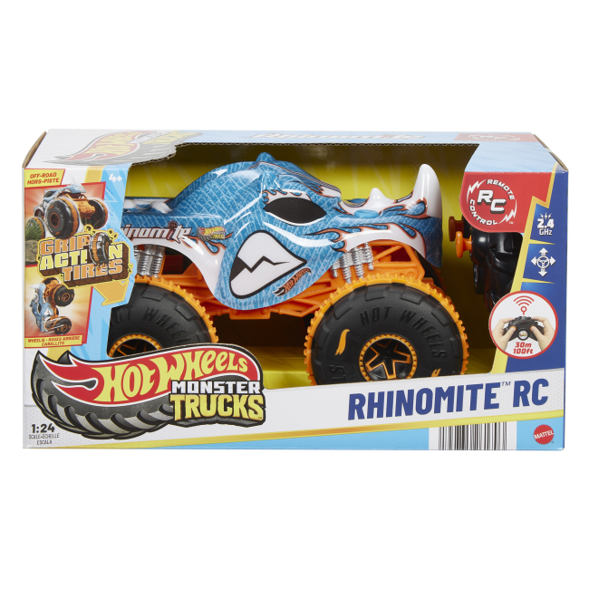 Радиоуправляемые модели - Автомодель на радиоуправлении Hot Wheels Monster Trucks Rhinomite (JBK11)#6
