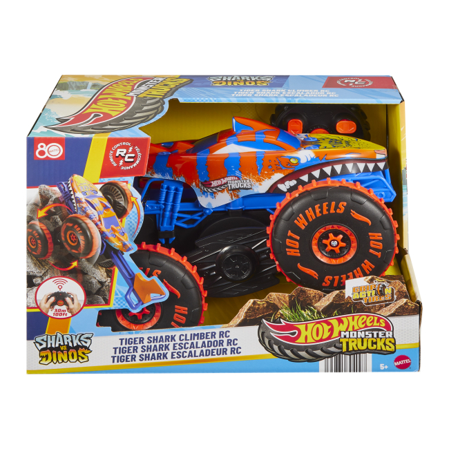 Радиоуправляемые модели - Автомодель на радиоуправлении Hot Wheels Monster Trucks Tiger shark climber (JFR39)#5