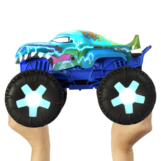 Радиоуправляемые модели - Автомодель на радиоуправлении Hot Wheels Monster Trucks Мега Рекс (JBD90)#5