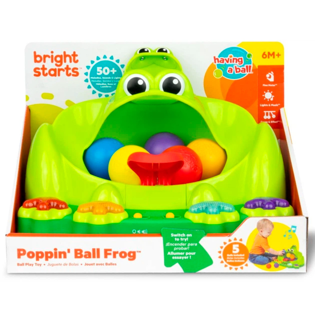 Развивающие игрушки - Развивающая игрушка Bright Starts Poppin Ball Frog (074451171596)#2