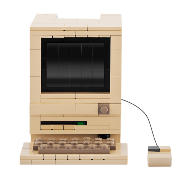 Конструктори з унікальними деталями - Конструктор MAX Retro S1 Комп’ютер Макінтош 221 деталь (83185AGQ8)#2