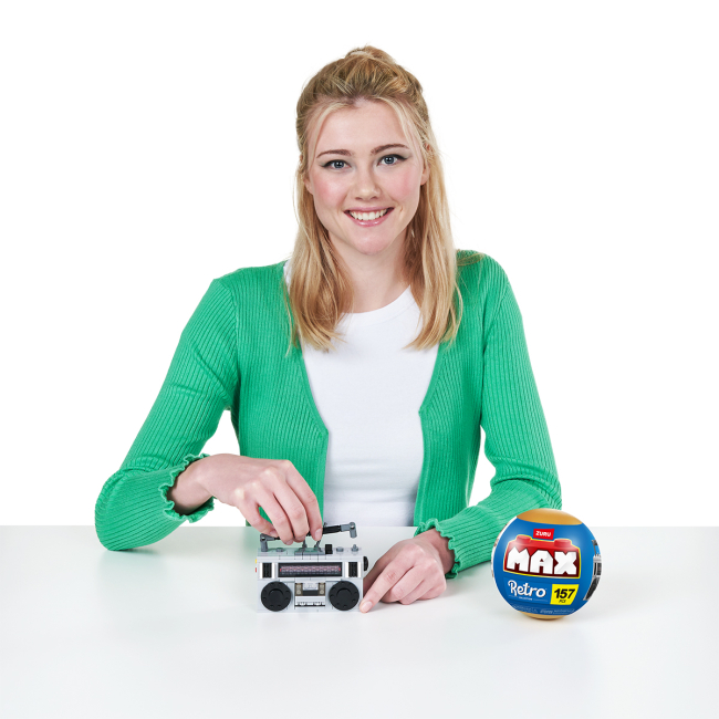 Конструктори з унікальними деталями - Конструктор MAX Retro S1 Касетний магнітофон 157 деталей (83185DGQ8)#4