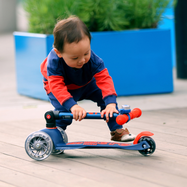 Самокаты - Самокат Micro Mini Deluxe Foldable LED Синий (MMD196)#7