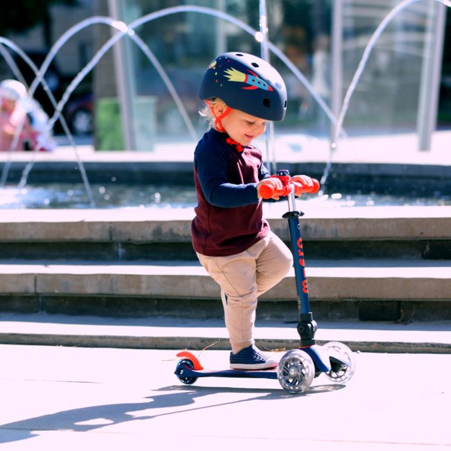 Самокаты - Самокат Micro Mini Deluxe Foldable LED Синий (MMD196)#8