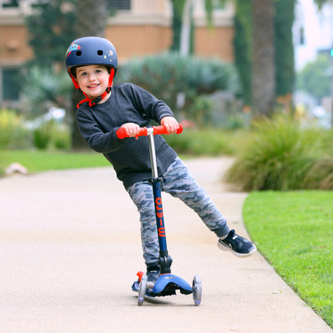 Самокаты - Самокат Micro Mini Deluxe Foldable LED Синий (MMD196)#9