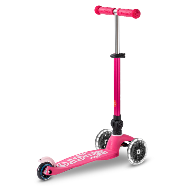 Самокаты - Самокат Micro Mini Deluxe Foldable LED Розовый (MMD197)#3