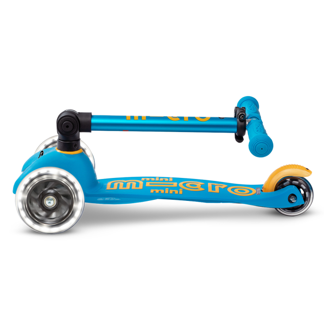 Самокаты - Самокат Micro Mini Deluxe Foldable LED Голубой океан (MMD20) (MMD200)#6