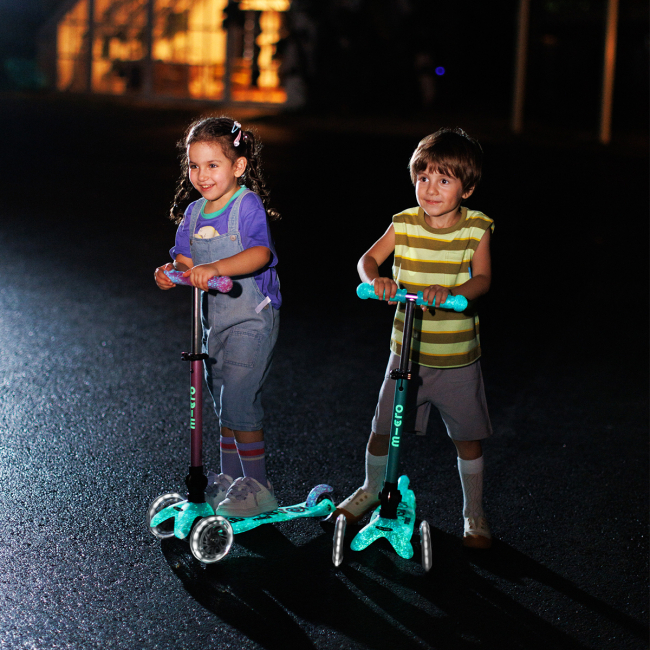 Самокаты - Самокат Micro Mini Deluxe Foldable Orion Glow LED синий (MMD374)#6