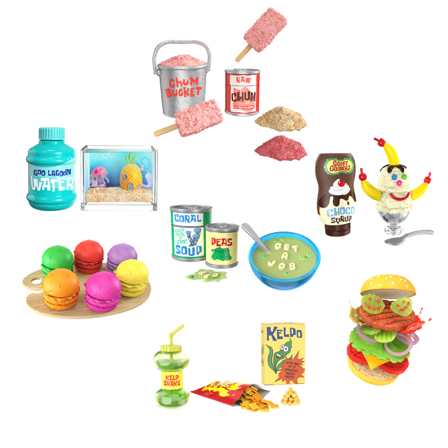 Наборы для творчества - Игровой набор Miniverse SpongeBob Создай вкусняшки Красти Краб (599296)#3