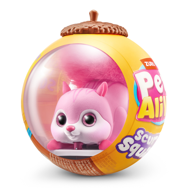 Фігурки тварин - Інтерактивна іграшка Pets alive S1 Білочка рожевий (9565B)#3